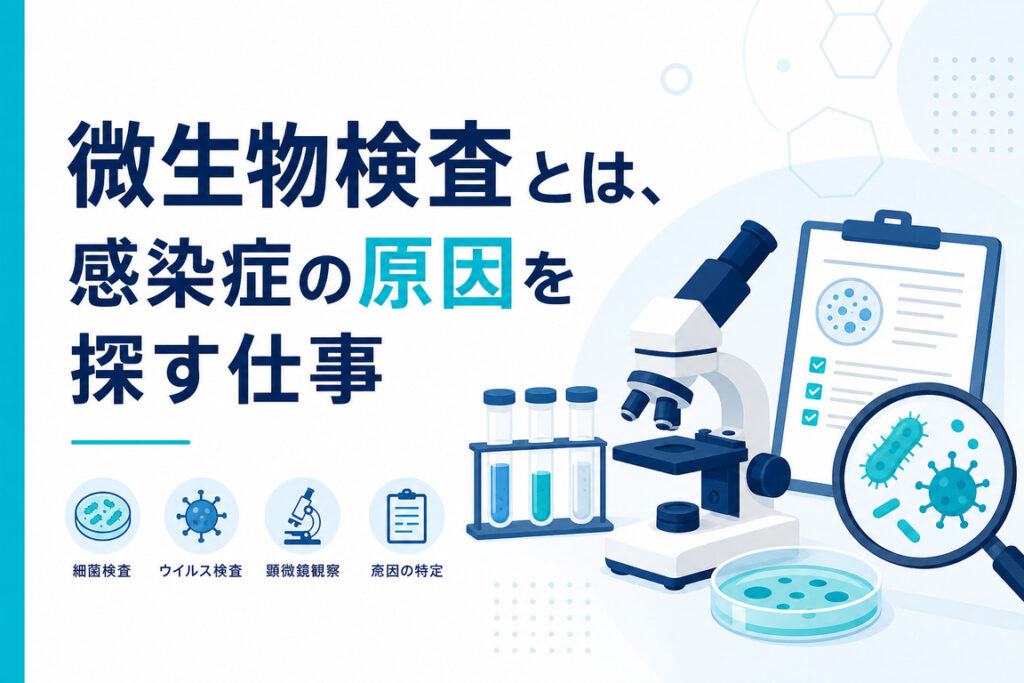 微生物検査とは、感染症の原因を探す仕事