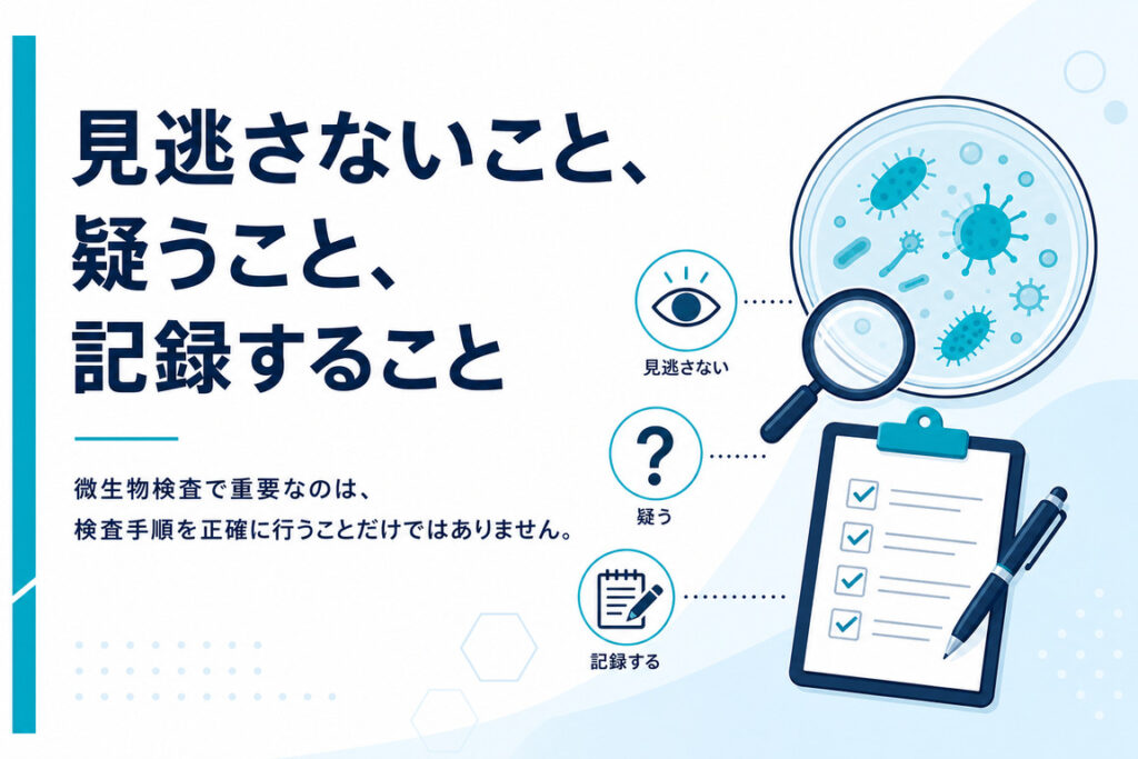見逃さないこと、疑うこと、記録すること